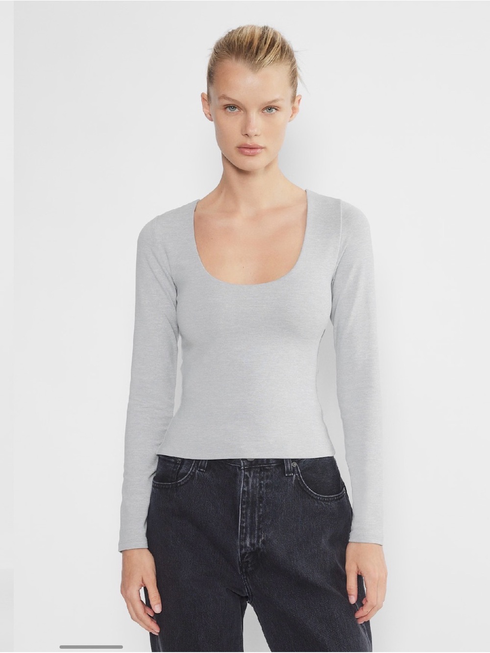 Aritzia contour scoopneck longsleeve